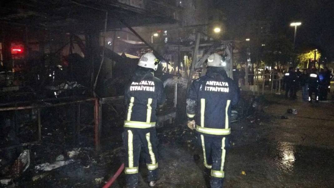 Konyaaltı Sahilinde Kafe Kül Oldu: 5 Yavru Yanarak Can Verdi! 8